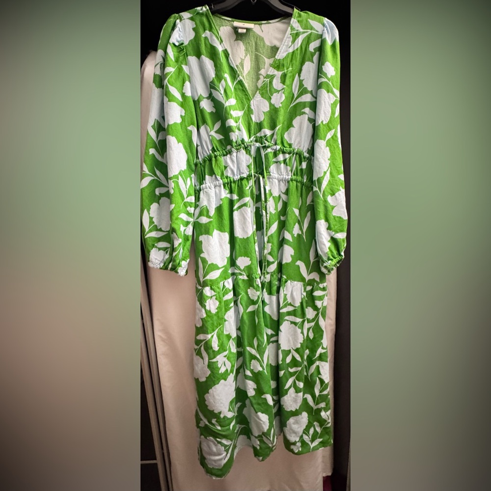 Kate Spade Blue and Green Floral Dress
